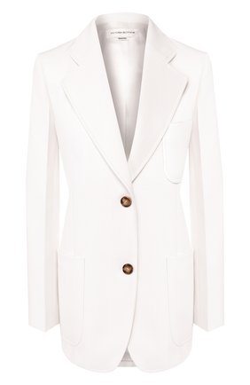 Женский шерстяной жакет VICTORIA BECKHAM белого цвета по цене 149500 руб., арт. 1220WJK001174E | Фото 1 Женский шерстяной жакет VICTORIA BECKHAM белого цвета, арт. 1220WJK001174E | Фото 1