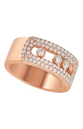 Женские кольцо MESSIKA бесцветного цвета, арт. 10102-PG | Фото 1 (Материал сплава: Розовое золото; Драгоценные камни: Бриллианты)