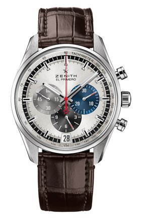 Мужские часы 36000 vph chronograph silver ZENITH серебряного цвета по цене 716000 руб., арт. 03.2040.400/69.C | Фото 1 Мужские часы 36000 vph chronograph silver ZENITH серебряного цвета, арт. 03.2040.400/69.C | Фото 1