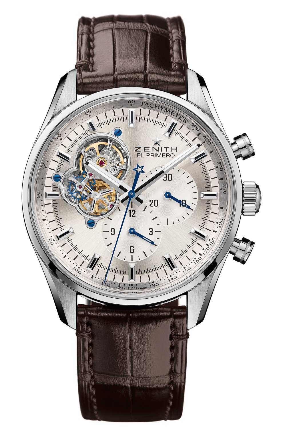 Мужские часы chronomaster chronograph steel ZENITH серебряного цвета, арт. 03.2040.4061/01.C | Фото 1