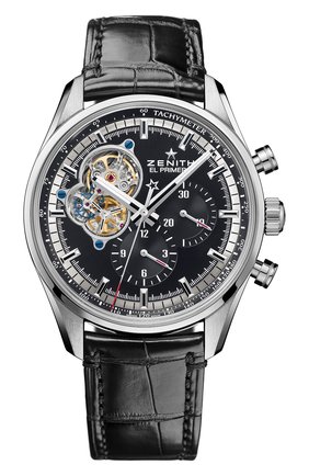 Мужские часы chronomaster new black ZENITH черного цвета по цене 808000 руб., арт. 03.2040.4061/21.C | Фото 1 Мужские часы chronomaster new black ZENITH черного цвета, арт. 03.2040.4061/21.C | Фото 1