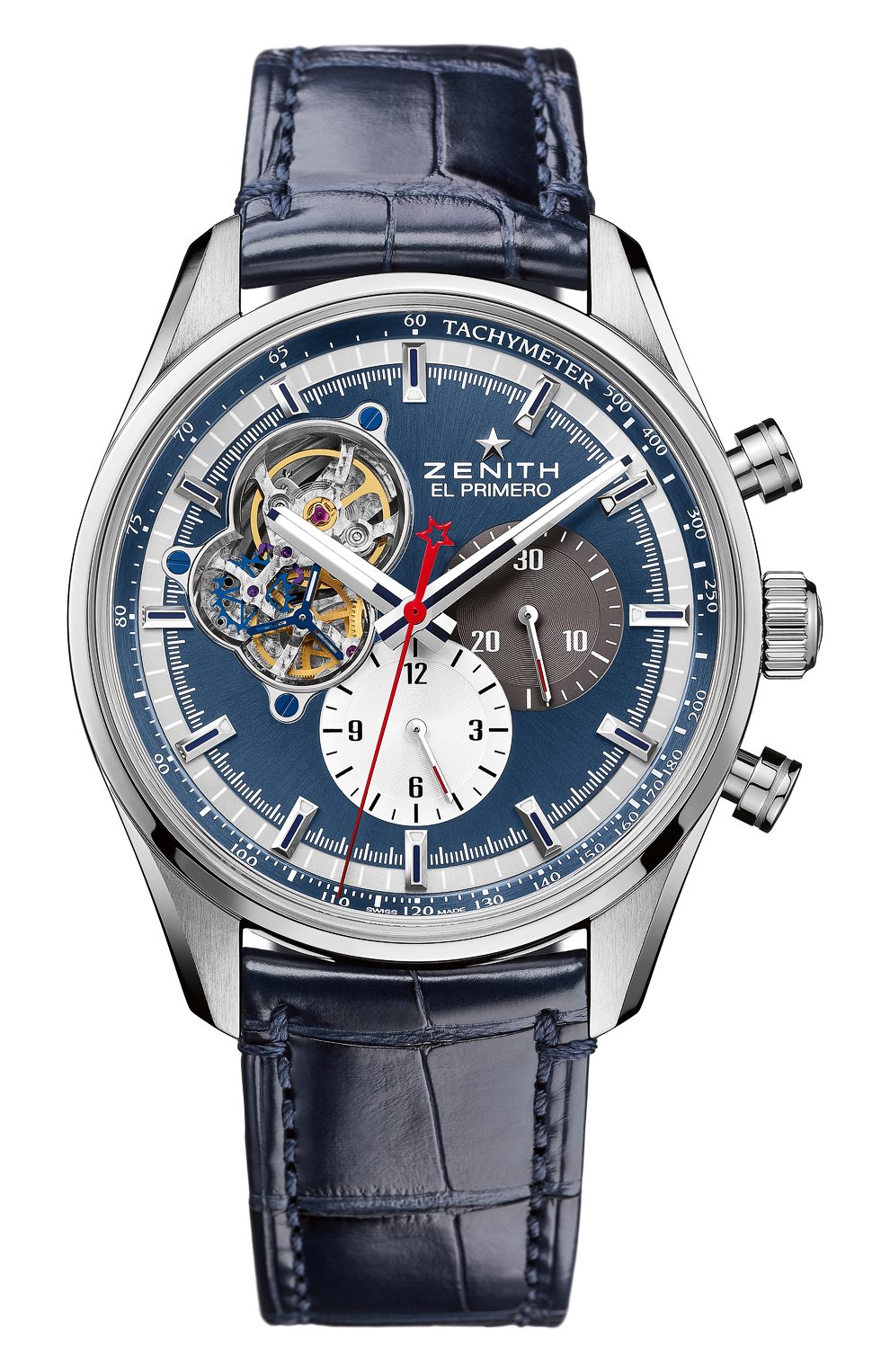 Мужские часы chronomaster 1969 blue ZENITH бесцветного цвета, арт. 03.2040.4061/52.C | Фото 1 (Механизм: Автомат; Материал корпуса: Сталь; Цвет циферблата: Синий)