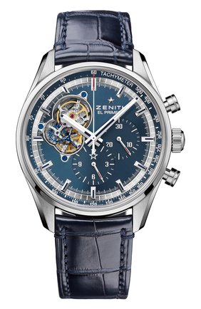 Мужские часы chronomaster blue chronograph ZENITH синего цвета по цене 808000 руб., арт. 03.20416.4061/51.C | Фото 1 Мужские часы chronomaster blue chronograph ZENITH синего цвета, арт. 03.20416.4061/51.C | Фото 1