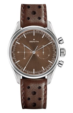 Мужские часы chronomaster heritage 146 brown ZENITH бесцветного цвета, арт. 03.2150.4069/75.C | Фото 1 (Материал корпуса: Сталь; Цвет циферблата: Другое; Механизм: Автомат)