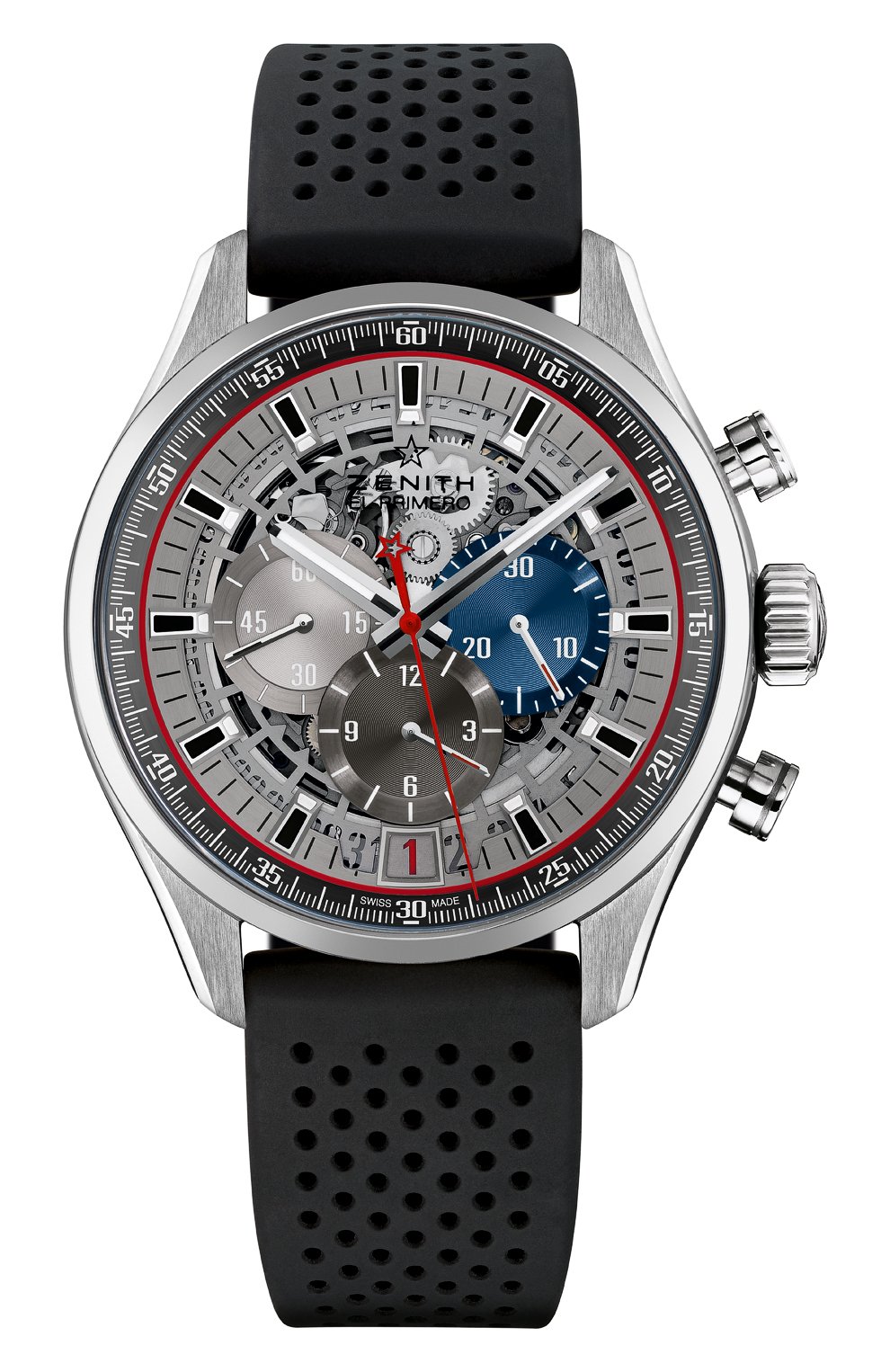 Мужские часы 36000 vph chronograph open ZENITH серого цвета, арт. 03.2522.400/69.R | Фото 1