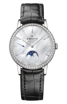 Женские часы lady moonphase ZENITH перламутрового цвета по цене 700000 руб., арт. 16.2320.692/80.C | Фото 1 Женские часы lady moonphase ZENITH перламутрового цвета, арт. 16.2320.692/80.C | Фото 1