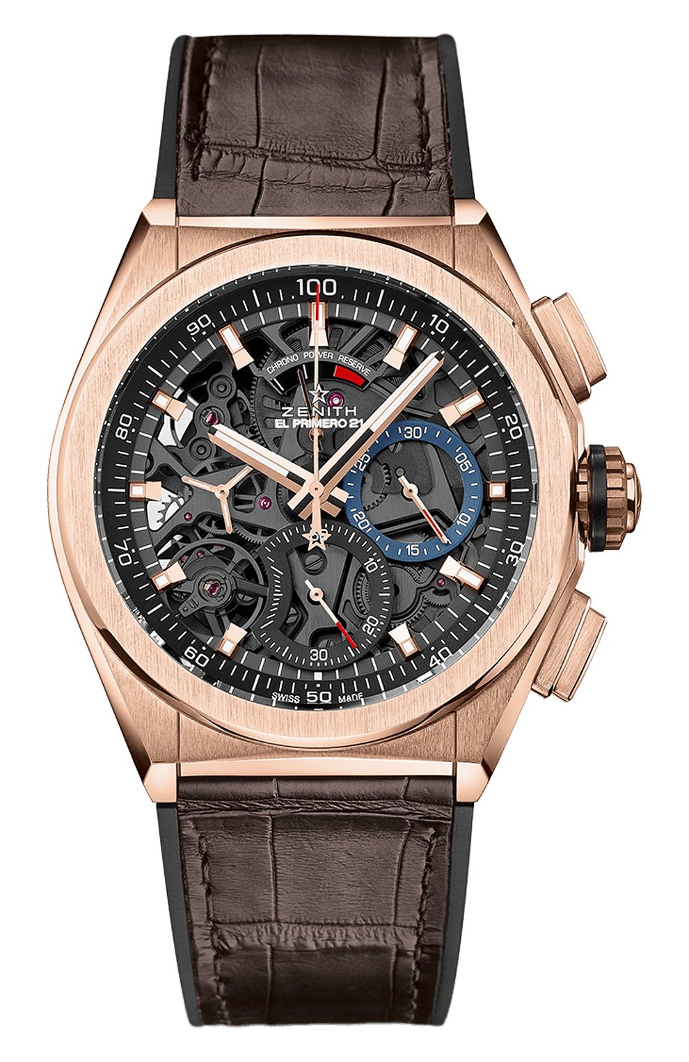 Мужские часы defy el primero 21 ZENITH черного цвета, арт. 18.9000.9004/71.R | Фото 1