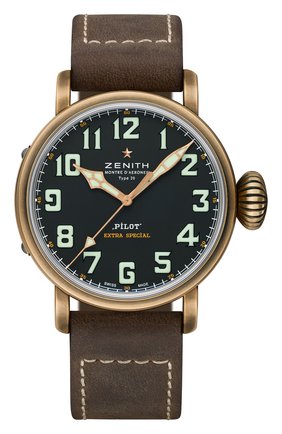 Мужские часы pilot type 20 extra special ZENITH черного цвета по цене 632000 руб., арт. 29.2430.679/21.C | Фото 1 Мужские часы pilot type 20 extra special ZENITH черного цвета, арт. 29.2430.679/21.C | Фото 1
