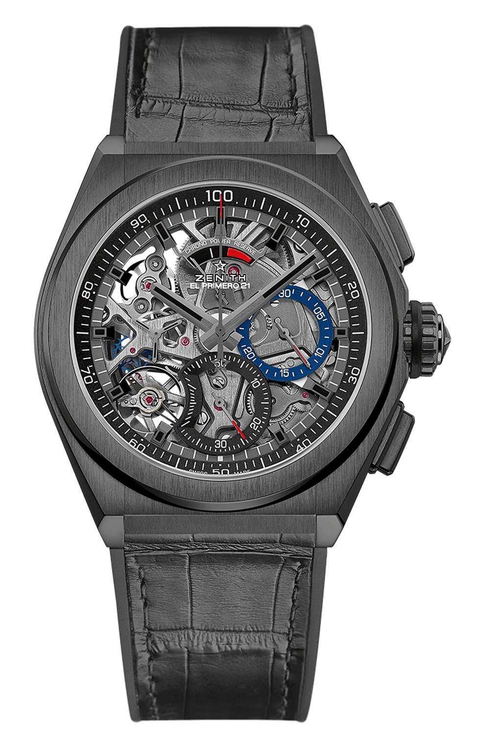 Мужские часы defy el primero ZENITH черного цвета, арт. 49.9000.9004/78.R | Фото 1