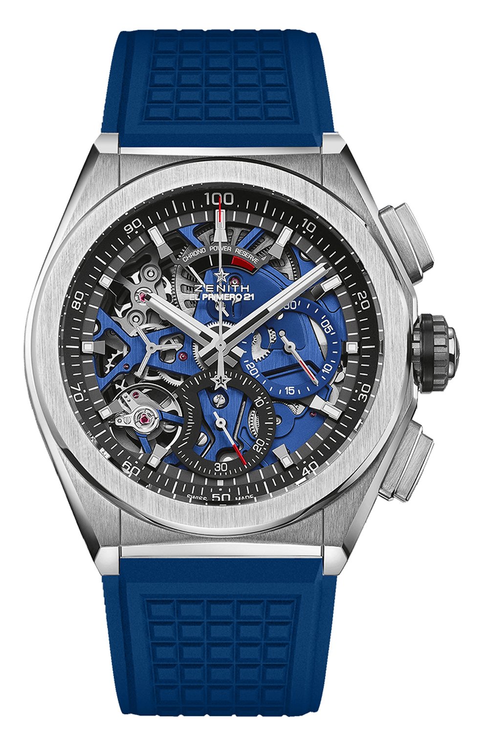 Мужские часы defy el primero 21 ZENITH синего цвета, арт. 95.9002.9004/78.R590 | Фото 1