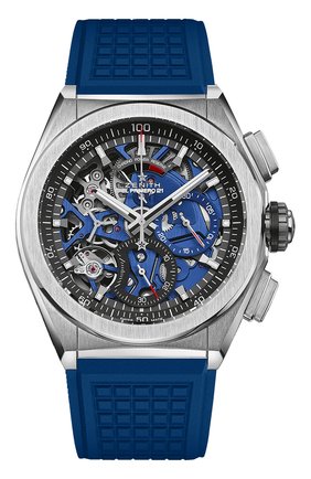Мужские часы defy el primero 21 ZENITH синего цвета по цене 1084000 руб., арт. 95.9002.9004/78.R590 | Фото 1 Мужские часы defy el primero 21 ZENITH синего цвета, арт. 95.9002.9004/78.R590 | Фото 1