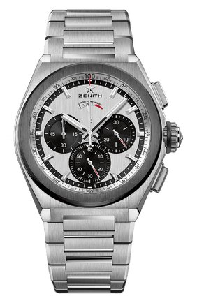 Мужские часы defy el primero 21 ZENITH серебряного цвета по цене 1084000 руб., арт. 95.9005.9004/01.M | Фото 1 Мужские часы defy el primero 21 ZENITH серебряного цвета, арт. 95.9005.9004/01.M | Фото 1