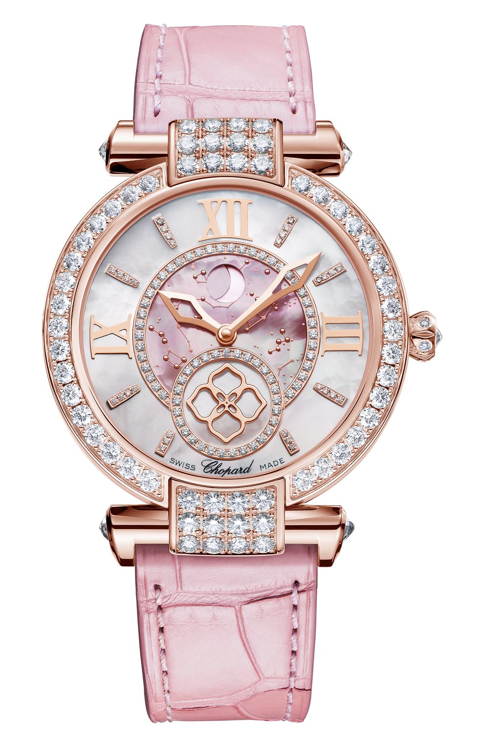 Женские часы moonphase CHOPARD перламутрового цвета, арт. 384246-5001 | Фото 1