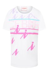 Женская хлопковая футболка ICEBERG белого цвета, арт. 20E I2S0/F032/4157 | Фото 1 (Рукава: Короткие; Длина (для топов): Стандартные; Принт: С принтом; Материал внешний: Хлопок; Женское Кросс-КТ: Футболка-одежда; Стили: Кэжуэл)