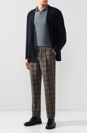 Мужской брюки из вискозы GIORGIO ARMANI темно-серого цвета по цене 88300 руб., арт. 0SGPP0BF/T01K3 | Фото 2 Мужской брюки из вискозы GIORGIO ARMANI темно-серого цвета, арт. 0SGPP0BF/T01K3 | Фото 2