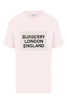 Женская хлопковая футболка BURBERRY розового цвета по цене 26700 руб., арт. 8026882 | Фото 1 Женская хлопковая футболка BURBERRY розового цвета, арт. 8026882 | Фото 1