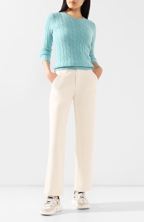 Женская кашемировый пуловер POLO RALPH LAUREN зеленого цвета по цене 38400 руб., арт. 211780379 | Фото 2 Женская кашемировый пуловер POLO RALPH LAUREN зеленого цвета, арт. 211780379 | Фото 2