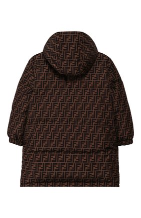 Детского двусторонний пуховик FENDI оранжевого цвета по цене 95200 руб., арт. JUA077/AAC1/8A-12+ | Фото 2 Детского двусторонний пуховик FENDI оранжевого цвета, арт. JUA077/AAC1/8A-12+ | Фото 2