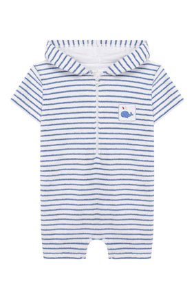 Детский хлопковый комбинезон KISSY KISSY синего цвета по цене 5190 руб., арт. KBR03563I | Фото 1 Детский хлопковый комбинезон KISSY KISSY синего цвета, арт. KBR03563I | Фото 1