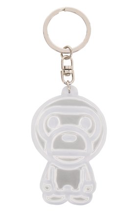 Мужской резиновый брелок BAPE серебряного цвета по цене 1450 руб., арт. 1G20182090 | Фото 1 Мужской резиновый брелок BAPE серебряного цвета, арт. 1G20182090 | Фото 1