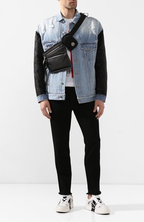 Мужская текстильная поясная сумка MONCLER черного цвета по цене 37700 руб., арт. F1-09A-5M600-00-02SC6 | Фото 2 Мужская текстильная поясная сумка MONCLER черного цвета, арт. F1-09A-5M600-00-02SC6 | Фото 2