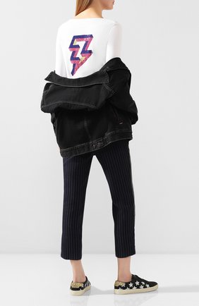 Женская хлопковый лонгслив ZADIG&VOLTAIRE белого цвета по цене 9850 руб., арт. SJTS7408F | Фото 2 Женская хлопковый лонгслив ZADIG&VOLTAIRE белого цвета, арт. SJTS7408F | Фото 2