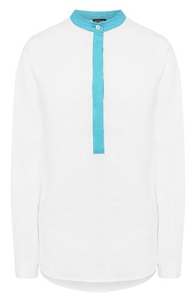 Женская льняная рубашка KITON белого цвета по цене 84400 руб., арт. D49412TH06940 | Фото 1 Женская льняная рубашка KITON белого цвета, арт. D49412TH06940 | Фото 1