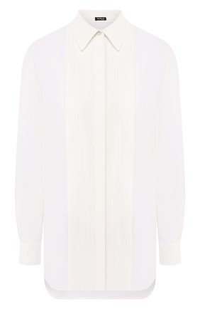 Женская шелковая рубашка KITON белого цвета по цене 87250 руб., арт. D49405K09S68 | Фото 1 Женская шелковая рубашка KITON белого цвета, арт. D49405K09S68 | Фото 1