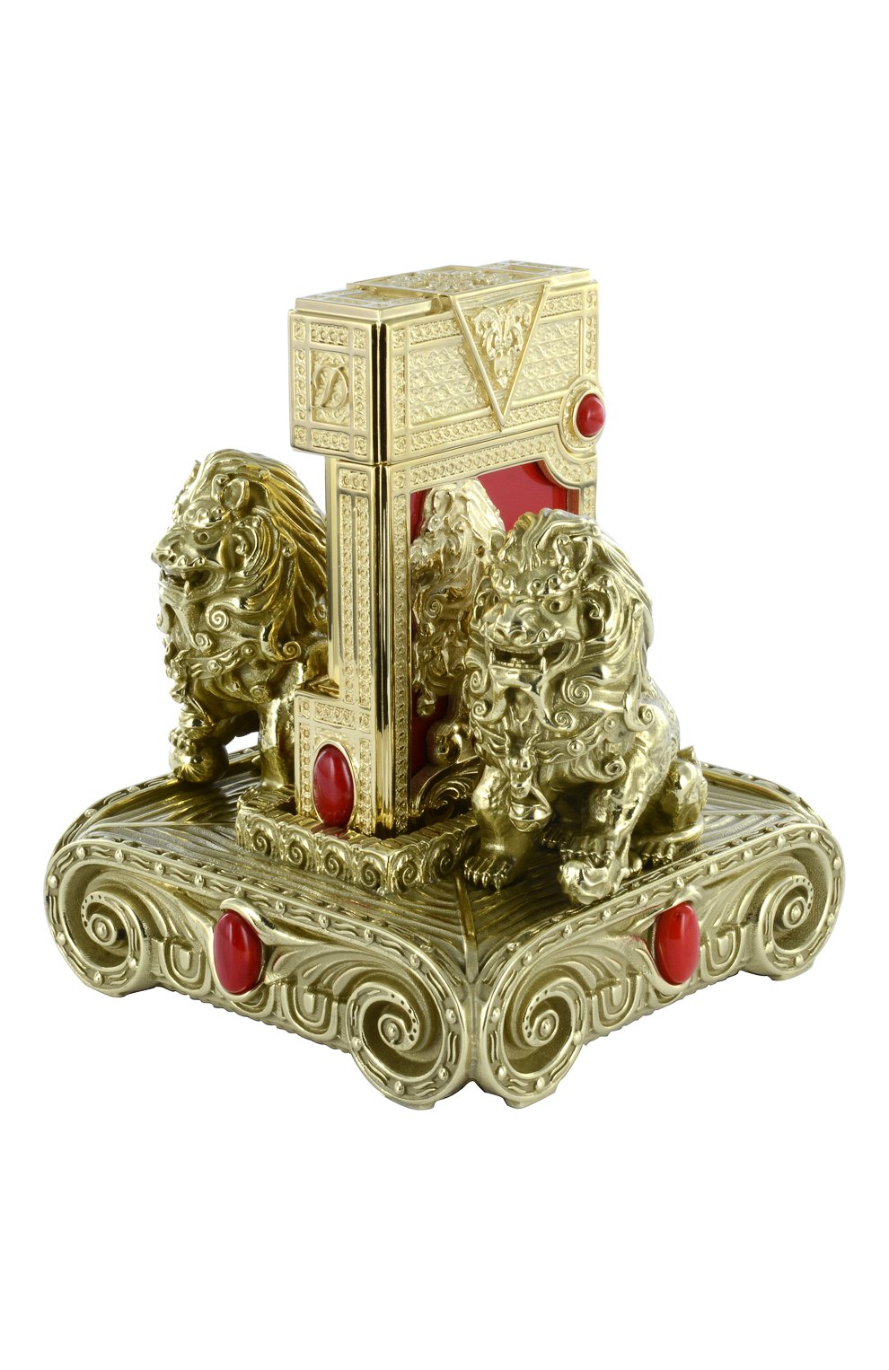 Мужского зажигалка на подставке "lion exclusive" S.T. DUPONT бесцветного цвета, арт. 16178 | Фото 1