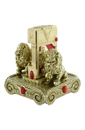 Мужского зажигалка на подставке "lion exclusive" S.T. DUPONT бесцветного цвета, арт. 16178 | Фото 1 (Драгоценные камни: Другие)