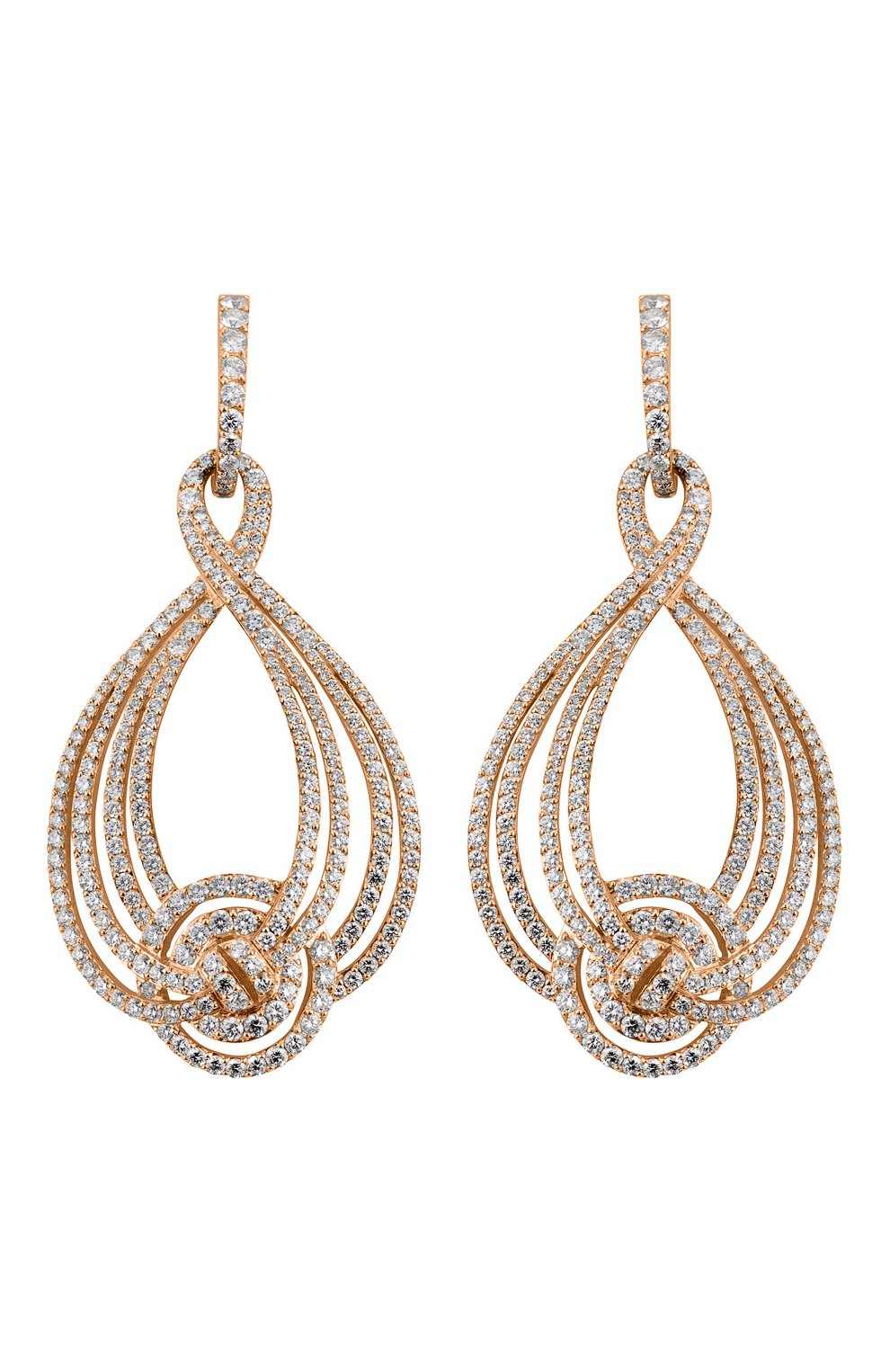 Женские серьги GARRARD розового золота цвета, арт. 2012515 | Фото 1