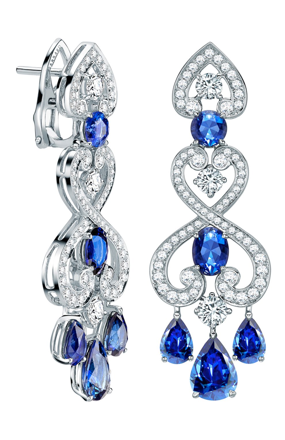 Женские серьги GARRARD белого золота цвета, арт. 2014325 | Фото 1