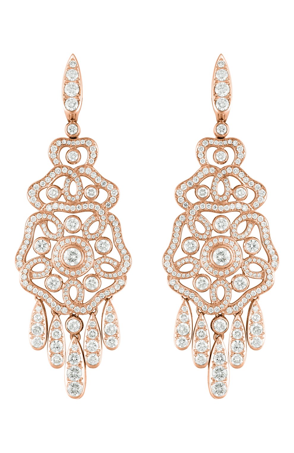 Женские серьги GARRARD розового золота цвета, арт. 2014925 | Фото 1