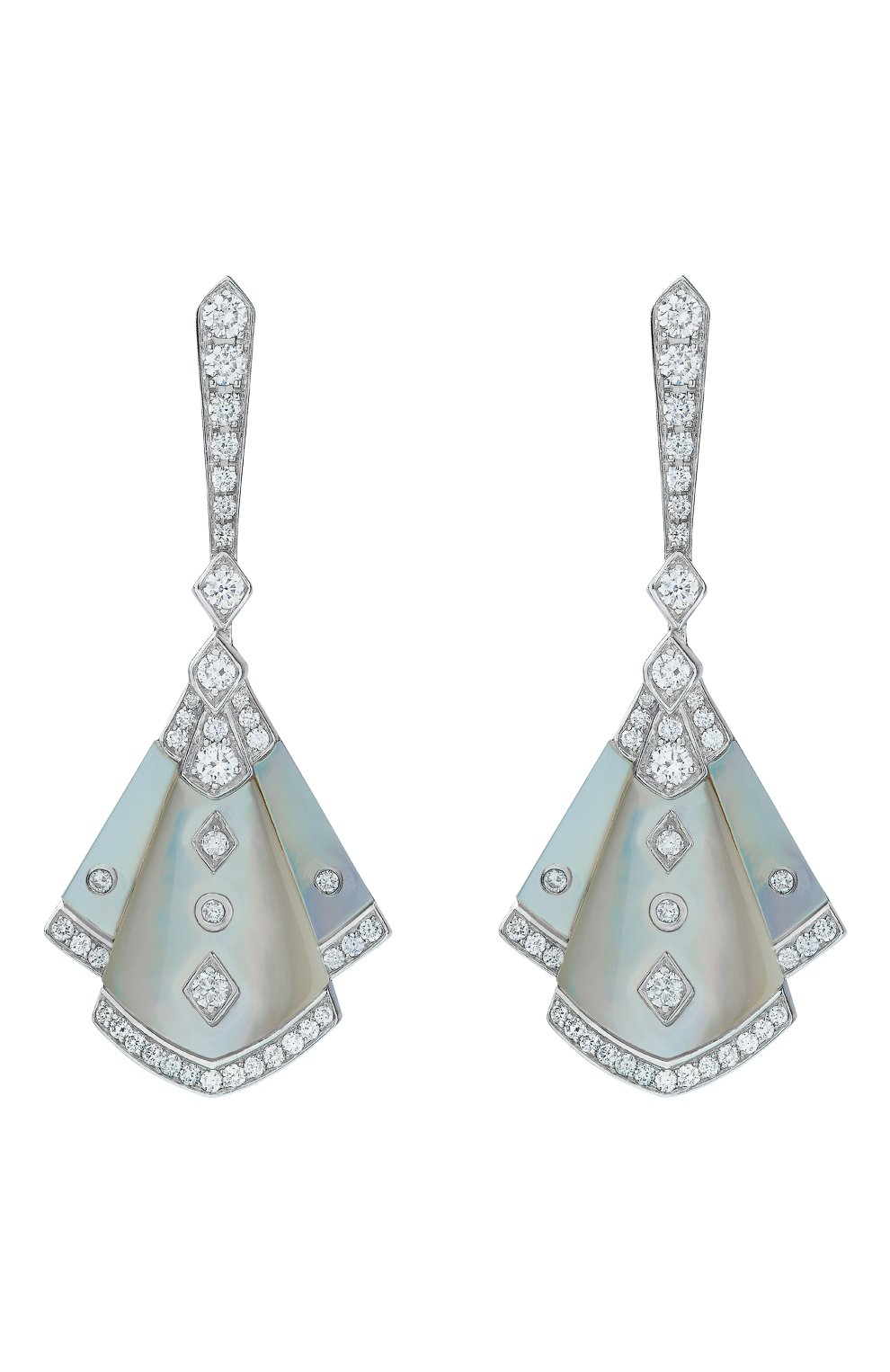 Женские серьги GARRARD белого золота цвета, арт. 2015961 | Фото 1