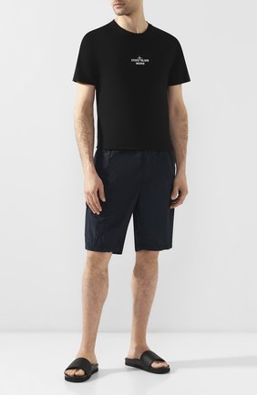 Детского плавки-шорты STONE ISLAND темно-синего цвета по цене 14650 руб., арт. 7215B0343 | Фото 2 Детского плавки-шорты STONE ISLAND темно-синего цвета, арт. 7215B0343 | Фото 2