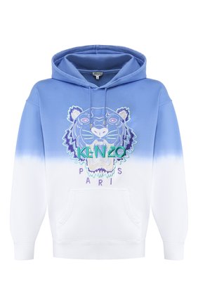 Мужской хлопковое худи KENZO голубого цвета по цене 34500 руб., арт. FA55SW5614XG | Фото 1 Мужской хлопковое худи KENZO голубого цвета, арт. FA55SW5614XG | Фото 1