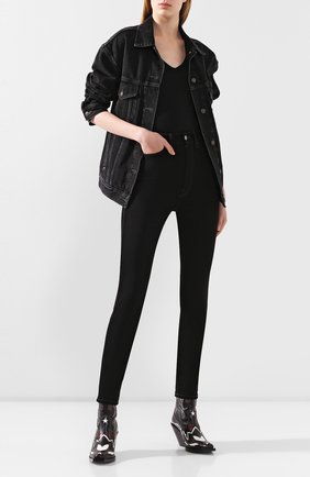 Женские джинсы ACNE STUDIOS черного цвета по цене 17350 руб., арт. A00099/W | Фото 2 Женские джинсы ACNE STUDIOS черного цвета, арт. A00099/W | Фото 2