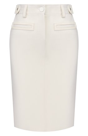 Женская шерстяная юбка TOM FORD белого цвета по цене 132500 руб., арт. GC5508-FAX236 | Фото 1 Женская шерстяная юбка TOM FORD белого цвета, арт. GC5508-FAX236 | Фото 1