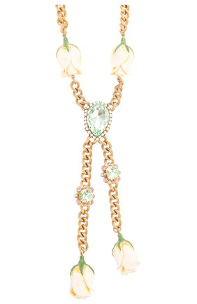 Женское колье DOLCE & GABBANA белого цвета по цене 172500 руб., арт. WNM2B3/W1111 | Фото 2 Женское колье DOLCE & GABBANA белого цвета, арт. WNM2B3/W1111 | Фото 2