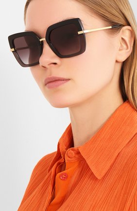 Мужские солнцезащитные очки DOLCE & GABBANA черного цвета по цене 26650 руб., арт. 4373-32468G | Фото 2 Мужские солнцезащитные очки DOLCE & GABBANA черного цвета, арт. 4373-32468G | Фото 2