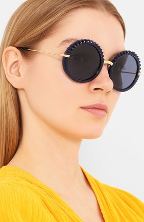 Мужские солнцезащитные очки DOLCE & GABBANA синего цвета по цене 22450 руб., арт. 6130-309480 | Фото 2 Мужские солнцезащитные очки DOLCE & GABBANA синего цвета, арт. 6130-309480 | Фото 2