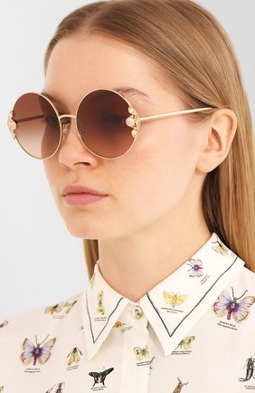 Мужские солнцезащитные очки DOLCE & GABBANA коричневого цвета по цене 26650 руб., арт. 2252H-02/13 | Фото 2 Мужские солнцезащитные очки DOLCE & GABBANA коричневого цвета, арт. 2252H-02/13 | Фото 2