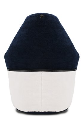 Женский рюкзак BONFANTI синего цвета, арт. 495304/NAVY+WHITE | Фото 1 (Размер: large; Ремень/цепочка: На ремешке; Материал: Текстиль)