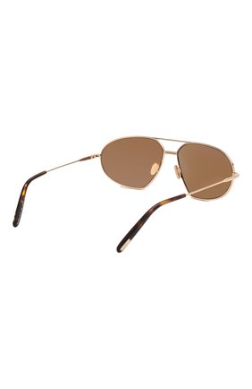 Женские солнцезащитные очки TOM FORD золотого цвета по цене 22150 руб., арт. TF771 28E | Фото 4 Женские солнцезащитные очки TOM FORD золотого цвета, арт. TF771 28E | Фото 4