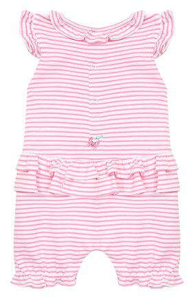 Детское хлопковый комбинезон KISSY KISSY розового цвета по цене 3995 руб., арт. KGR03547I | Фото 2 Детское хлопковый комбинезон KISSY KISSY розового цвета, арт. KGR03547I | Фото 2