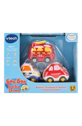 Детского набор из 3 машинок VTECH разноцветного цвета по цене 3600 руб., арт. 80-205866 | Фото 1 Детского набор из 3 машинок VTECH разноцветного цвета, арт. 80-205866 | Фото 1