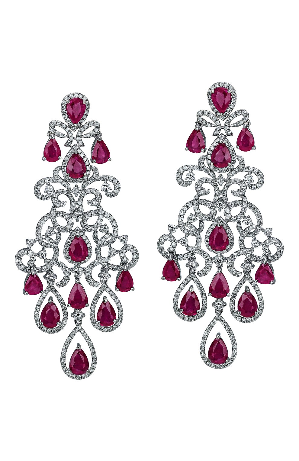 Женские серьги JACOB & CO белого золота цвета, арт. 91636891 | Фото 1