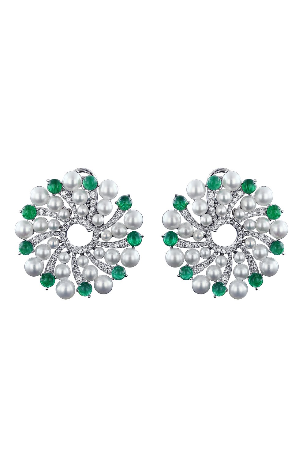 Женские серьги JACOB & CO белого золота цвета, арт. 91944024 | Фото 1