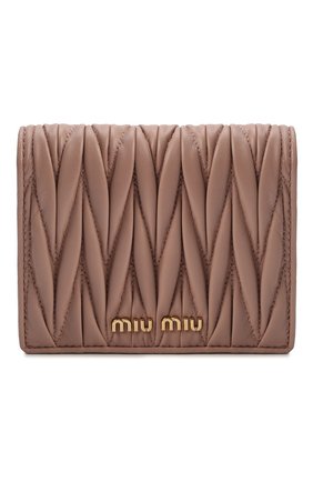 Женские кожаное портмоне MIU MIU бежевого цвета по цене 32000 руб., арт. 5MV204-N88-F0770 | Фото 1 Женские кожаное портмоне MIU MIU бежевого цвета, арт. 5MV204-N88-F0770 | Фото 1