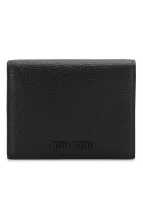 Женские кожаное портмоне MIU MIU черного цвета по цене 27500 руб., арт. 5MV204-34-F0002 | Фото 1 Женские кожаное портмоне MIU MIU черного цвета, арт. 5MV204-34-F0002 | Фото 1